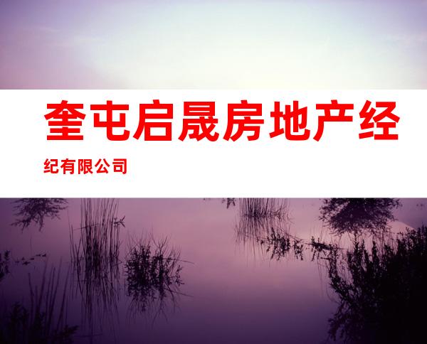 奎屯启晟房地产经纪有限公司